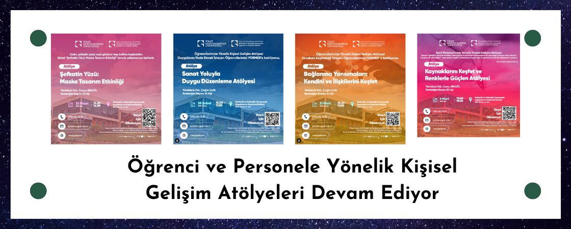 Kişisel Gelişim Atölyeleri Devam Ediyor.